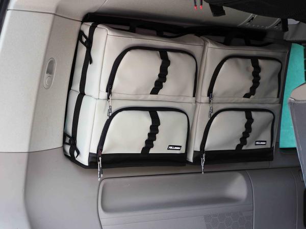 Felleisen Packtaschen Multivan in Grey&Black - 4er Set für Fahrer- und Beifahrerseite